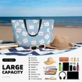 thumbnail image 5 of KdxioCartoon Sushi for Beach Bag for Women Large Beach Tote Bag Waterproof Sandproof Swim Bag with Zipper Pockets Beach Vacation Travel, 5 of 7