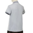 thumbnail image 6 of BLESSUME Men's Short Sleeves Tab Collar Clergy Shirt Pole Shirt - 10 colour, 6 of 7
