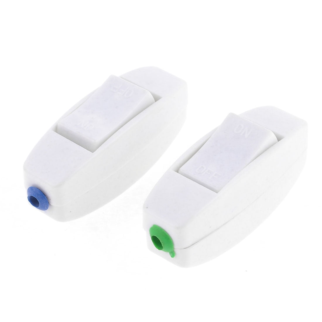 2 Pcs Ac 250v 4a White On Off In Line Cord Light Switch On Off In Line Cord Light Switch Zoomed Image
