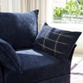 thumbnail image 5 of JULY'S SONG 24.5" Deep Seat Accent Chair, Modern Sofa Chairs in Living Room, Upholstered Oversized Chair with Detachable Cover & Removable Backrest, Blue, 5 of 8