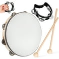 thumbnail image 1 of 1 Set Plastic Tambourine for Experienced Musicians in Shows and Rehearsals, 1 of 8