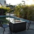 thumbnail image 2 of 10lbs Fire Glass, 1/4'' Reflective Glass Fire Pit Rocks for Fire Pit Table, Fireplace, Black, 2 of 7