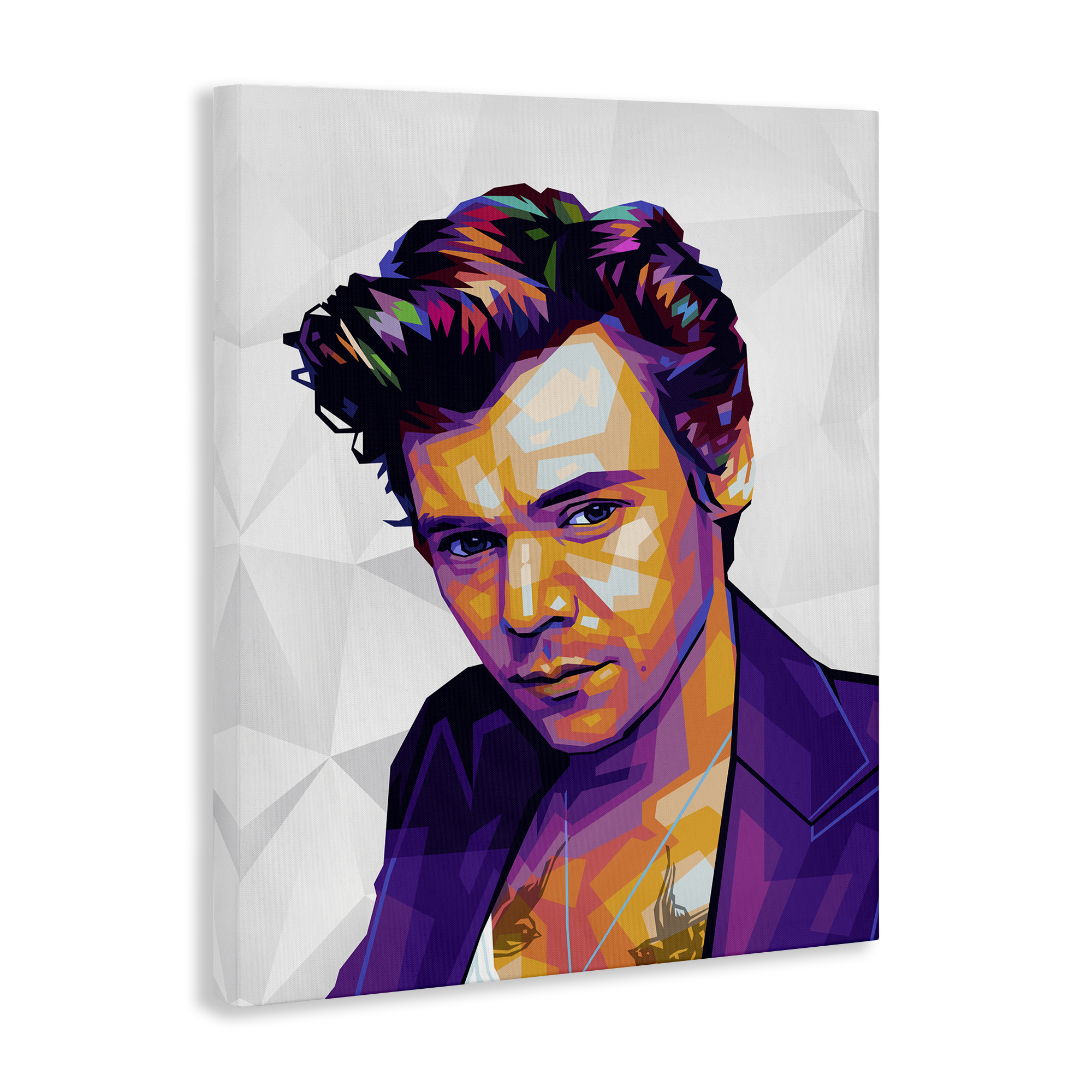 Stupell Industries Bright Hued Harry People Painting Wrapped Canvas Art Print Wall Art, 36 x 48