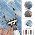 thumbnail image 5 of 2x3 Ft Entryway Area Rug, Orange Navy Blue Coral Kitchen Rug Runner Washable Floor Mat, Summer Beach Coastal Ocean Ombre Non Slip Indoor Door Mat Throw Carpet for Bathroom Living Room Bedroom, 5 of 8