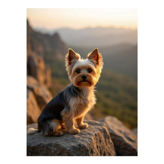 Diamond Art Kit for Adults, Adorable Yorkshire Terrier Adventure Diamond Painting for Adults Beginners, DIY Diamond Art Painting Kits, 5D Diamond Painting Crafts for Home Decor 12x16 Frameless