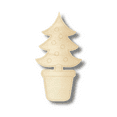 thumbnail image 2 of Unfinished Wood Etched Small Christmas Tree Shape 3" / 1/4", 2 of 2