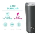 thumbnail image 2 of Swig Life 22oz Tumbler | Insulated Stainless Steel Travel Tumbler | Gray, 2 of 4
