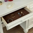thumbnail image 6 of Furniture of America Tamarah Wood 3-Piece Bedroom Vanity Set in White, 6 of 7