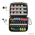 thumbnail image 2 of USA Gear XL Semi Hard Shell Dart Case - Dart Holder Room for 15 Darts and Dart Accessories (Black), 2 of 9