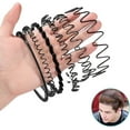 thumbnail image 3 of Metal Headband,Elastic Wavy Spring Wave Hair Band,6 Pcs Hair Bands for Men,Multi-Style Black Non-slip Metal Hair Hoop,Unisex Sport Fashion Hair Band Accessories for Women and Men, 3 of 5