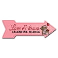 thumbnail image 1 of SignMission P-ARROW-999557 18 in. Valentine Wishes Arrow Sign, 1 of 4
