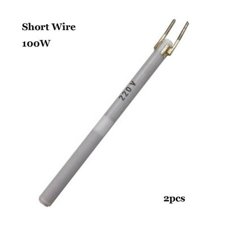 

1/2pcs Ceramic 220V 80W 60W 100W Electric 908 908S Solder Tools Internal Heating Element Soldering Iron Heater 2PCS 100W SHORT WIRE