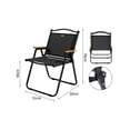 thumbnail image 3 of Silla Plegable Camping Metal Diseño Para Adultos Negro, 3 of 3