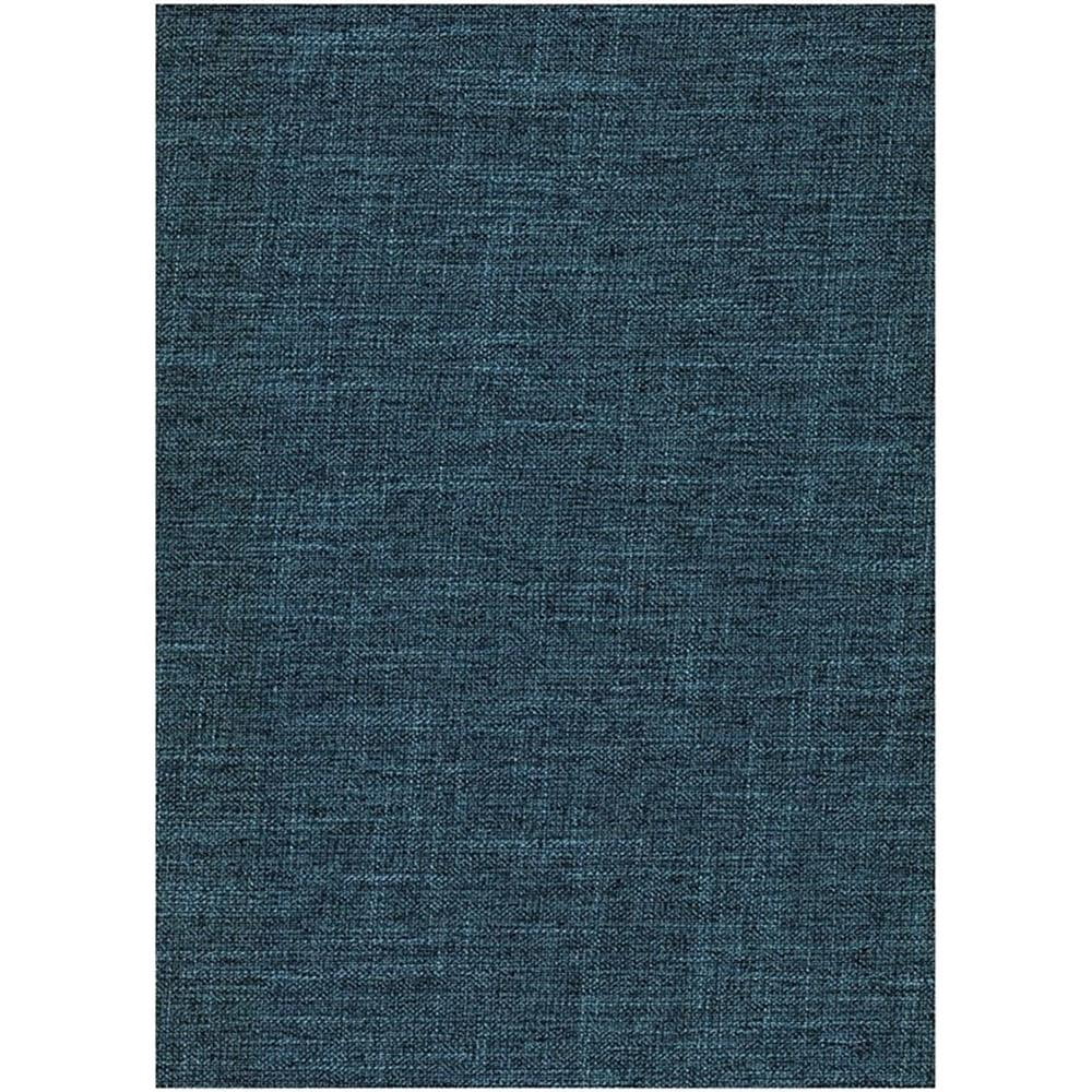 Pemberly Row Full-size Linen Fabric Futon Mattress in Aqua Blue-Frame Not Included