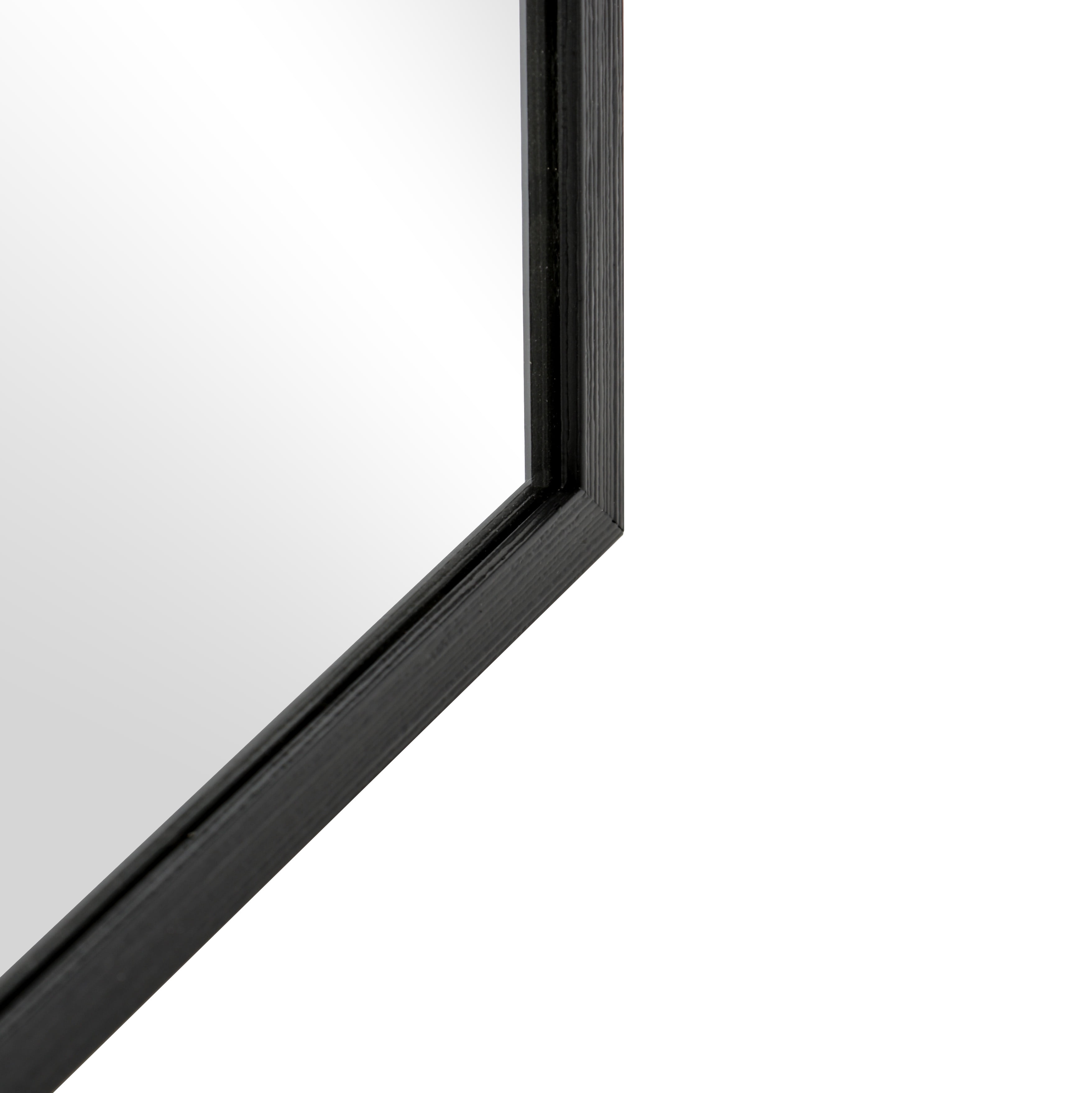 Mainstays 23x29 Black Rectangle Small Decorative Wall Mirror for Bathroom or Living Room