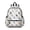 Cat and Fishbowl White Pattern, variant on Cat and Fan White Pattern Cute School Backpack with Padded Back and Adjustable Shoulder Straps 13.4"x11"x4.7"