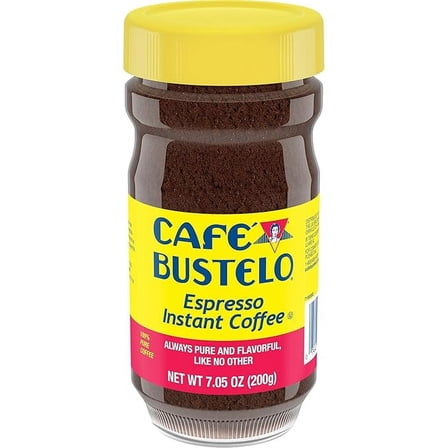 1x Café Bustelo Espresso Style Dark Roast Instant Coffee, 7.05 Ounces