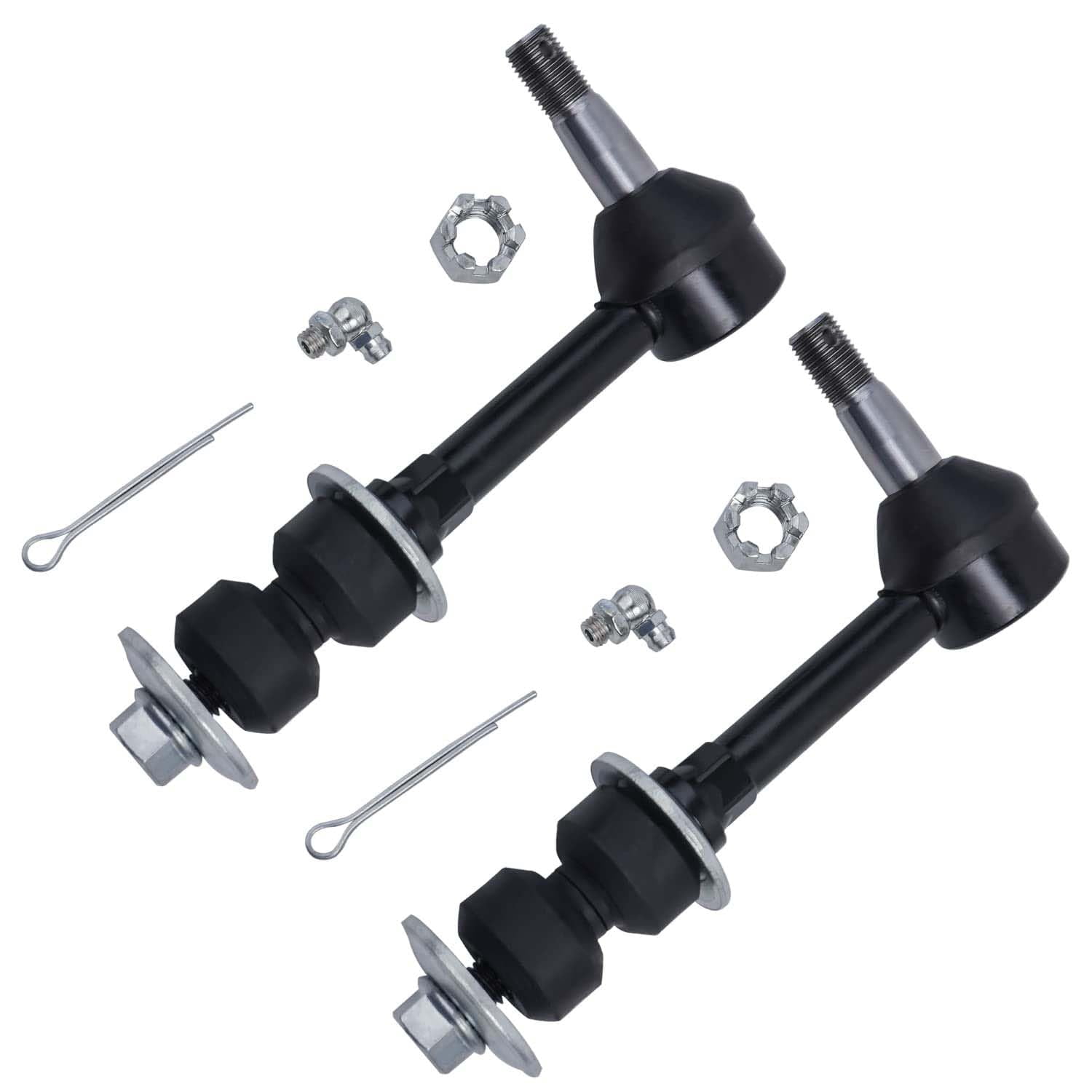 Detroit Axle - 13pc Front Suspension Kit for 4WD 2000 2001 2002 Dodge Ram 2500 3500, 4 Upper & Lower Ball Joints, 4 Inner & Outer Tie Rods, 2 Sway Bars, 2 Adjusting Sleeves, Track Bar