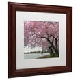 thumbnail image 3 of Trademark Fine Art "Tidal Basin Blossoms" Canvas Art by CATeyes, White Matte, Wood Frame, 3 of 4