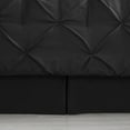 thumbnail image 2 of 8 Piece Bed In A Bag Pintuck Comforter Sheet Bed Skirt Sham Set Queen Black, 2 of 5
