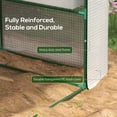 thumbnail image 6 of Outsunny 8' x 6' x 7' Walk-In Greenhouse, Outdoor Plant Nursery with 18 Shelves, UV-Protective PE Cover, Mesh Windows & Door, Steel Frame for Garden, Backyard and Patio, White, 6 of 8