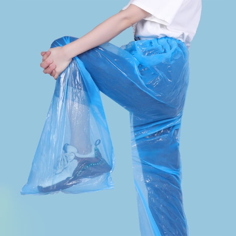 Disposable Rain Pants Thickened Pack Foot Drift Waterproof