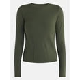 thumbnail image 6 of Avia Women's and Women's Plus Brushed Performance Top with Long Sleeves, Sizes XS-4X, 6 of 6