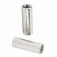 thumbnail image 3 of 5 Pieces M12 Stainless Steel Round Coupling Nut Female Thread Rod Connector Fastener Hardware, 3 of 5