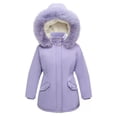 thumbnail image 2 of Blekii Girls Mid Length down Coat, Warm Cold Proof Winter Jacket Insulated Outerwear Kids, 2 of 8
