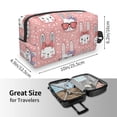 thumbnail image 3 of Uemuo Girl Rabbit Pattern Portable Toiletry Bags with Handle, Waterproof travel Make up Bags for Women, Large Capacity Travel Cosmetic Bags, 3 of 9