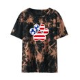 thumbnail image 1 of Blusa suelta de manga corta con cuello redondo y estampado a la moda para mujer Fridja  ghk1231, 1 of 8