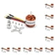 thumbnail image 2 of Riwesomey Motor sin escobillas, 5mm, 3548MM, gran empuje, multicóptero, accesorios para aviones 750KV, 750KV 10piezas, 2 of 6