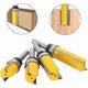 thumbnail image 2 of 4pcs 8mm Shank Trim Pattern Router Bits Set Template Trim Router Bits Flush Finish Pattern Router Woodworking Milling Cutter Tool 20mm, 25mm, 38mm, 50, 2 of 4
