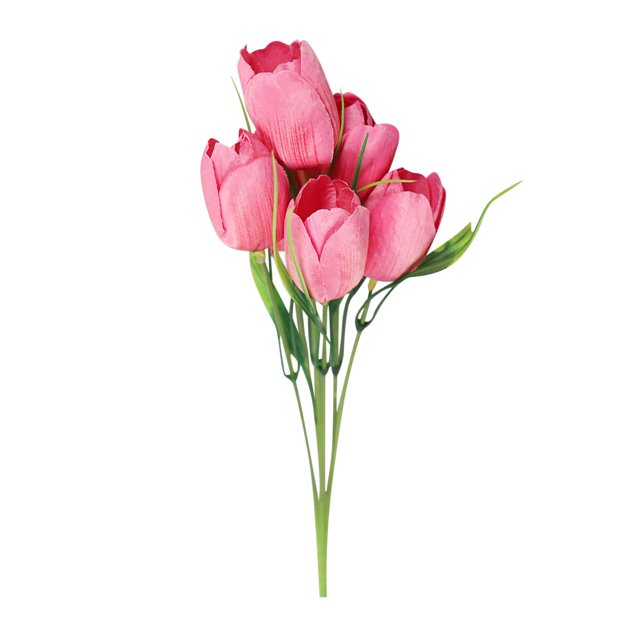 Decoraciones Avdjesfny para celebrar la vida, 6 piezas de tulipanes artificiales de seda de 13,5 pulgadas para el Día de la Madre, Pascua, San Valentín, regalos al por mayor, decoración para el