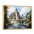 thumbnail image 2 of Designart "Castles captivate Stronghold IV" Architecture Floater Framed Wall Art Living Room, 2 of 7