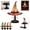 Blush, variant on Stained Glass Witch Hat Lamp, Tiffany Style USB LED Night Light for Halloween Party & Witchy Home Decor,Purple,7.1 in