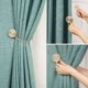 thumbnail image 5 of Juego de 2 alzapaños de cortina magnéticos, hebilla de cortina decorativa tejida a mano con magnetismo fuerte y duradero, alzapaños de cortina para oficina en casa, forma de macarrón - beige, 5 of 5