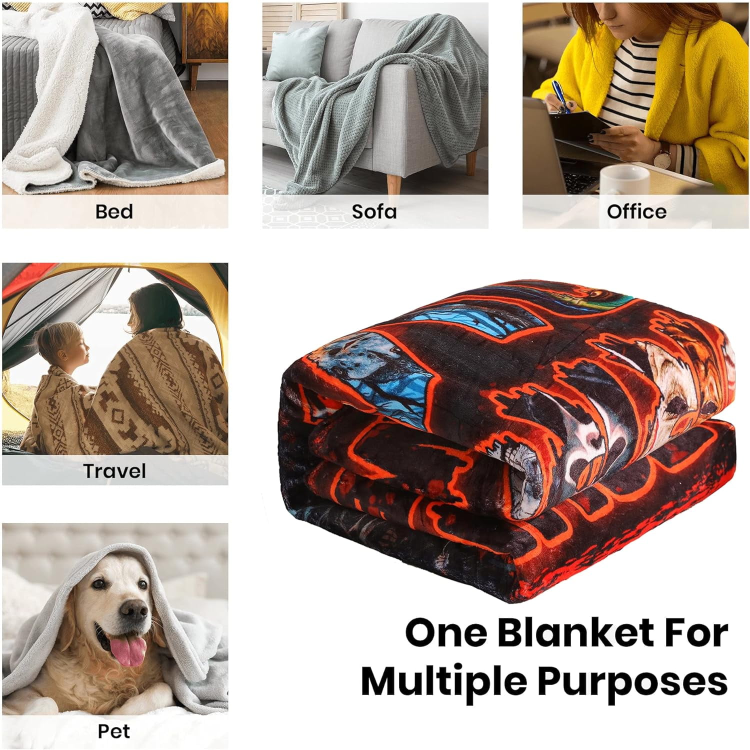Homechoice unsnap plush blankets