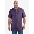 thumbnail image 2 of KingSize Men's Big & Tall Shrink-Less Longer Length Lightweight Henley T-Shirt, 2 of 3