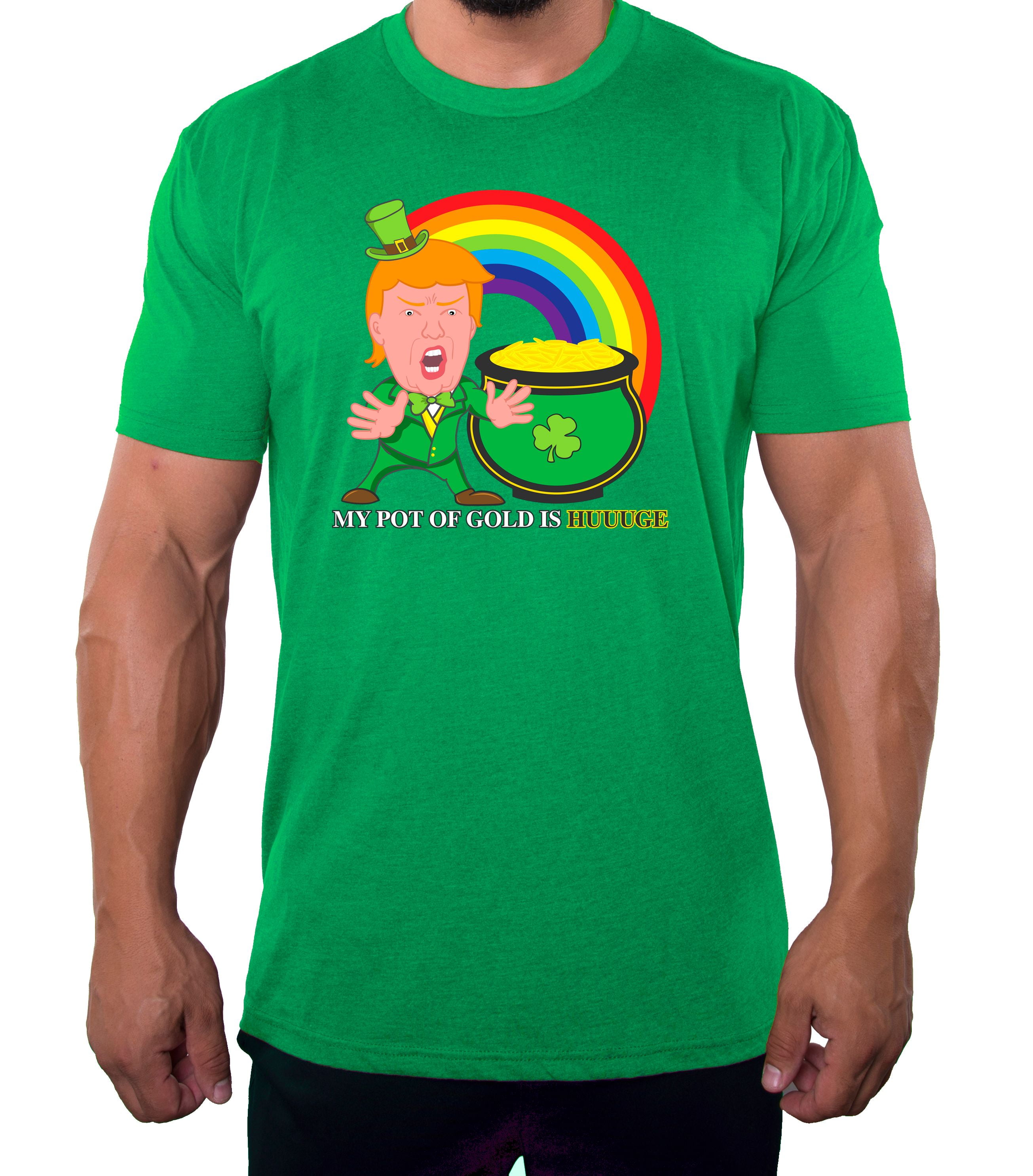 Donald Trump T-shirts, St Patrick's Day Donald Trump Shirt - Gold - Walmart.com