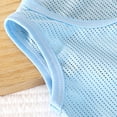 thumbnail image 4 of Hrsba Girls Summer Top Solid Color Mesh Fabric Crew Neck Sleeveless Top For Kids Casual Summer Soft Lightweight Breathable Comfortable Top, 4 of 6