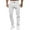 White, variant on KDFJPTH Mens Pants Casual Pant With Stretch Solid Khaki M
