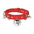 thumbnail image 1 of KLKCMS Collier Ras-du-Cou Gothique Décoration Collier Punk pour Déguisement Mascarade Carnaval Rouge, 1 of 9