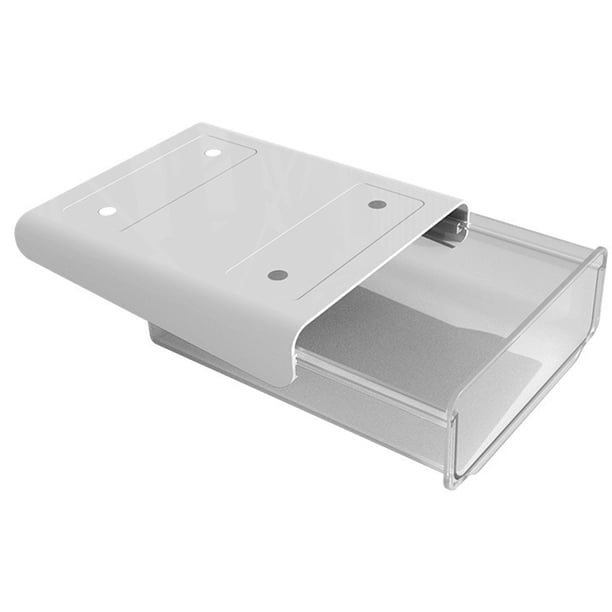 Debajo del escritorio Cajón invisible Organizador de papelería Dormitorio Escritorio Almacenamiento yeacher Transparente Transparente Monocapa S