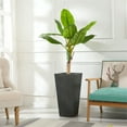 thumbnail image 2 of Tapered Stone Finish Tall Planter (Medium), 2 of 2