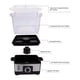 thumbnail image 2 of Calentador de Toallas Faciales Dreamy Skin Profesional Cuadrado Blanco Spa 6 a 12 Toallas Compacto Portable, 2 of 5