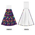 thumbnail image 2 of Wukai mushroom rainbow color Skull Print Kitchen Towels Quick Dry Washcloths, Coral Velvet Dishtowels Multipurpose Reusable Cloths, Soft Tea Absorbent Cleaning Cloths, 2 of 7