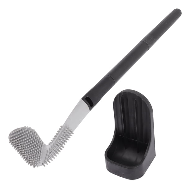 EeaseMX juego de cepillo y soporte para inodoro, cepillos de limpieza profunda para baño, limpiador de inodoros