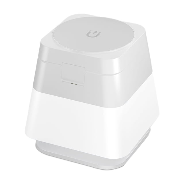 Phone Charging Station,Wireless Charger Station Rotating Folding Four in One Desk Lamp Wireless Charger 15W Fast Charging Magnet Adsorption Hidden Charging Station with Three Lighting Modes