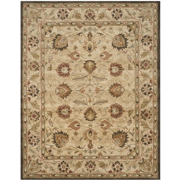 SAFAVIEH Antiquity Weldon Oriental Wool Area Rug, Beige, 8'3" x 11'